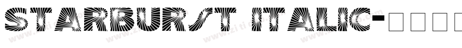 Starburst Italic字体转换